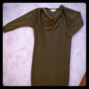 Michael Kors olive green sweater dress.